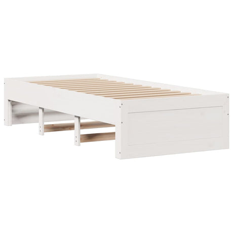 Bookcase Bed Without Mattress Solid Wood Pine