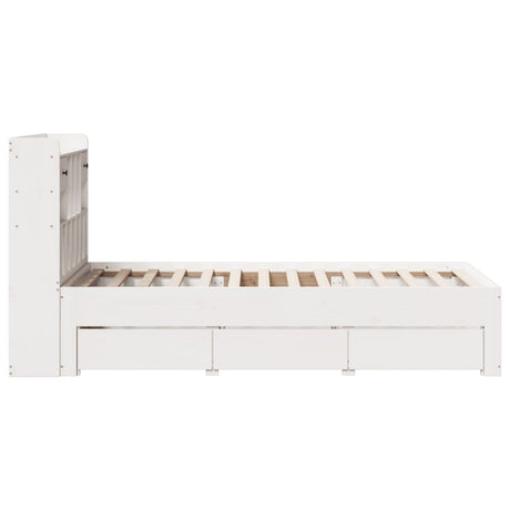 Bookcase Bed Without Mattress Solid Wood Pine