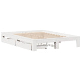 Bed Frame Without Mattress King Size Solid Wood Pine