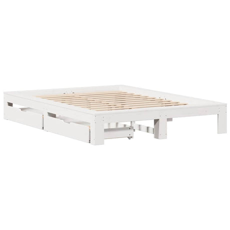 Bed Frame Without Mattress King Size Solid Wood Pine