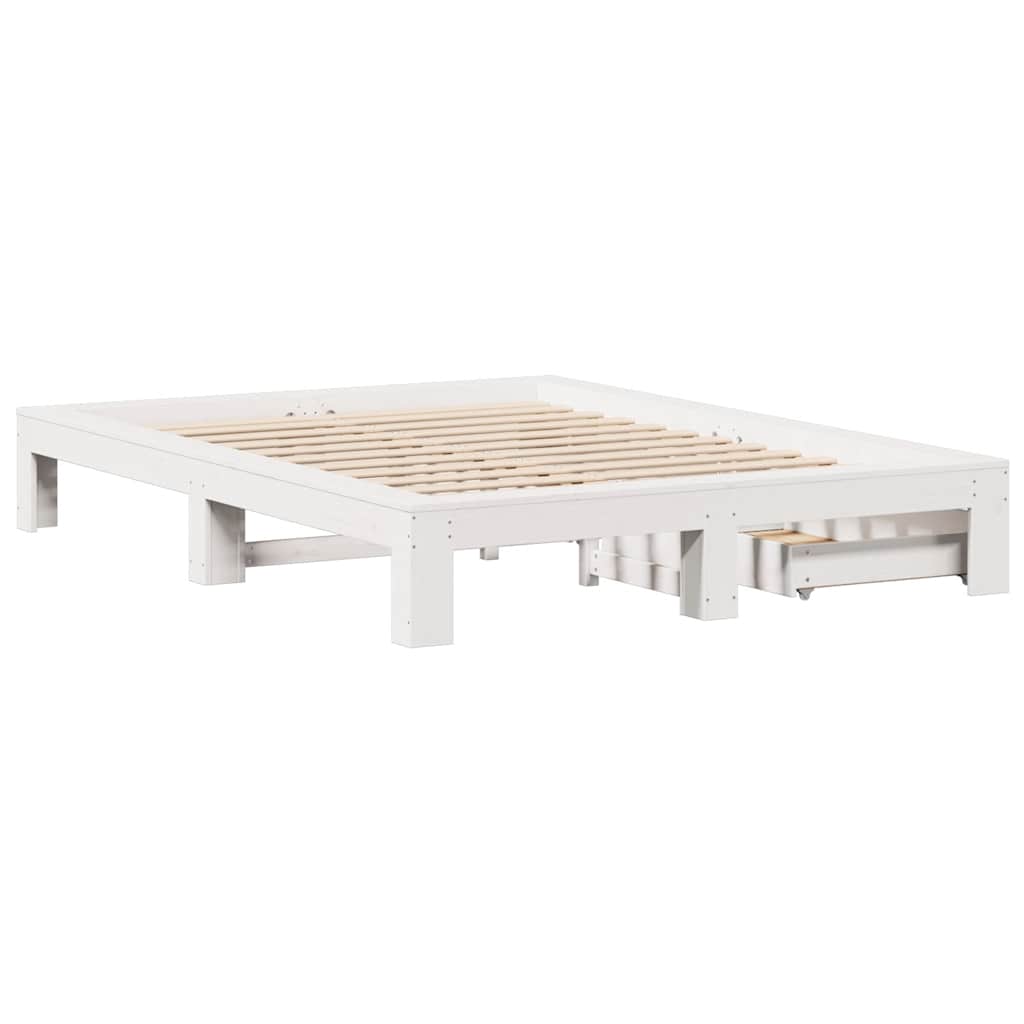 Bed Frame Without Mattress King Size Solid Wood Pine