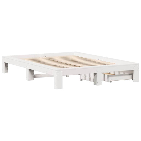 Bed Frame Without Mattress King Size Solid Wood Pine