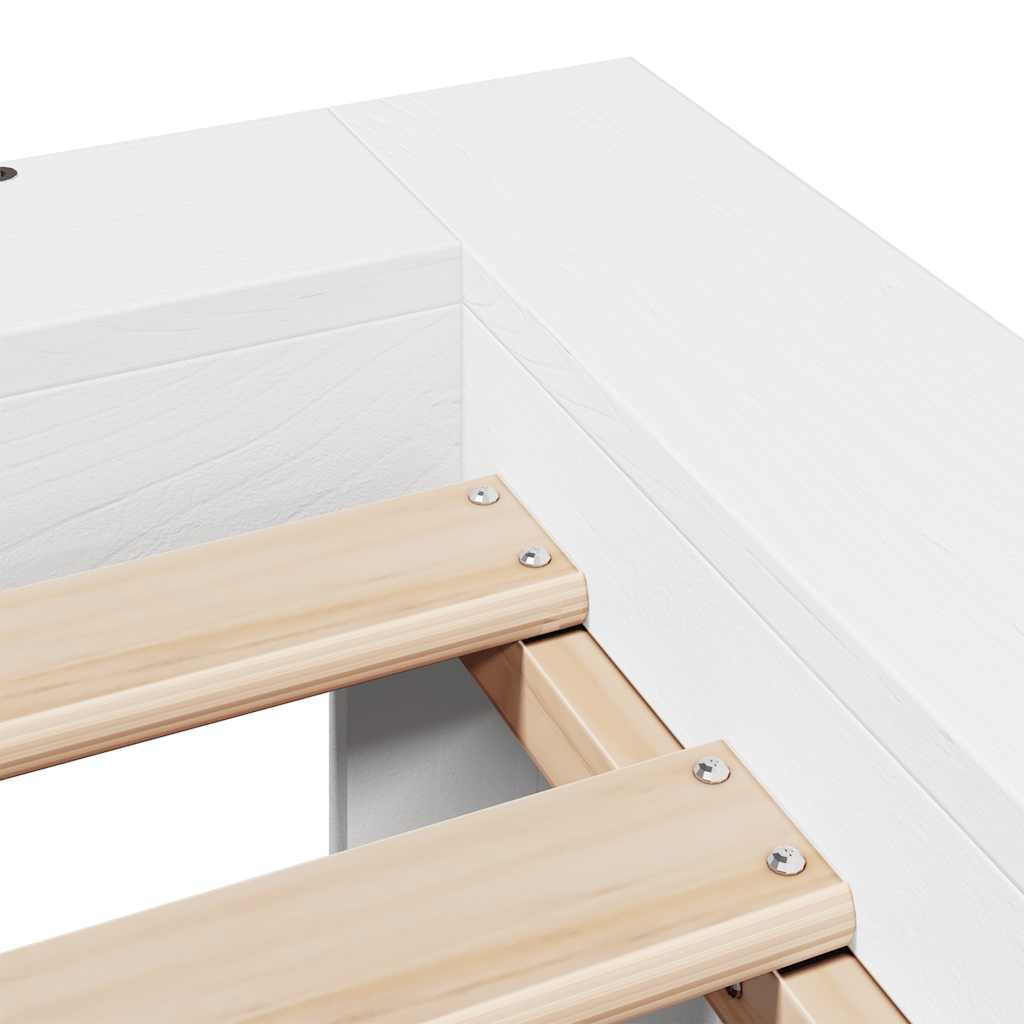 Bed Frame Without Mattress King Size Solid Wood Pine