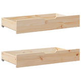 Bed Frame without Mattress 100x200 cm Solid Wood Pine