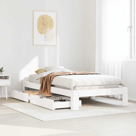 Bed Frame Without Mattress King Size Solid Wood Pine