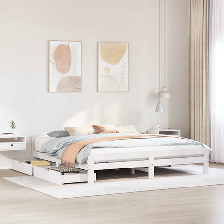 Bed Frame Without Mattress Solid Wood Pine