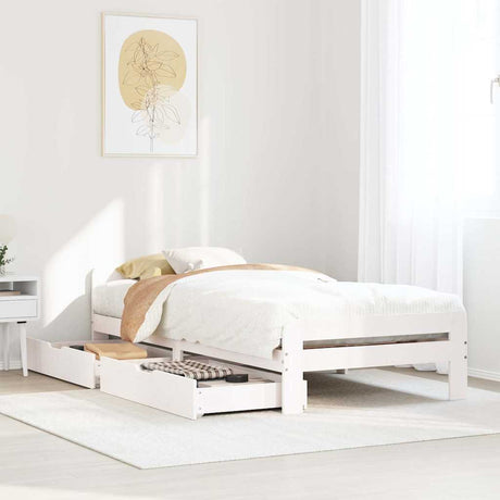 Bed Frame Without Mattress Solid Wood Pine