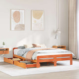 Bed Frame Without Mattress Solid Wood Pine