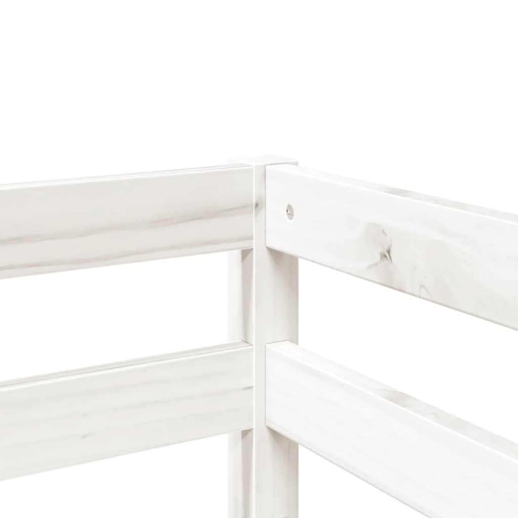 Kids' Loft Bed With Tunnel Blue Solid Wood Pine