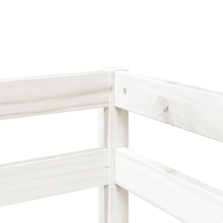 Kids' Loft Bed With Tunnel Blue Solid Wood Pine