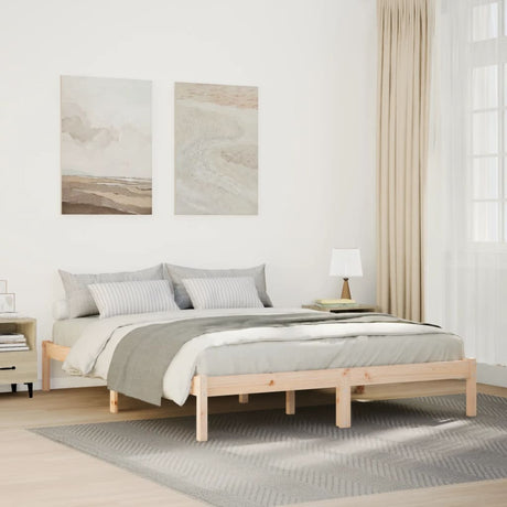 810005  Bed Frame Without Mattress Solid Wood