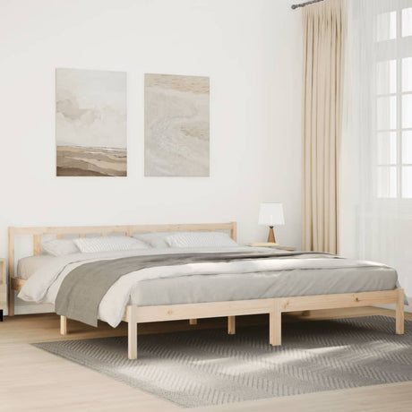 810076  Bed Frame Without Mattress Solid Wood