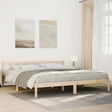 810076  Bed Frame Without Mattress Solid Wood
