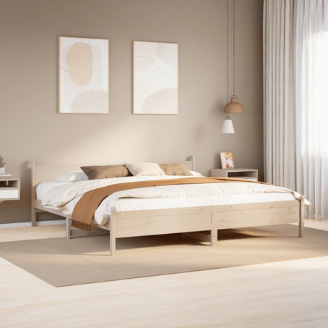 Bed Frame Without Mattress Solid Wood Pine