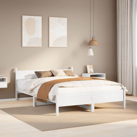 Bed Frame Without Mattress Solid Wood Pine