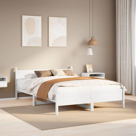 Bed Frame Without Mattress Solid Wood Pine