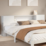 Headboard With Storage Solid Wood Pine