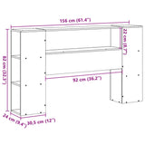 Headboard With Storage Solid Wood Pine