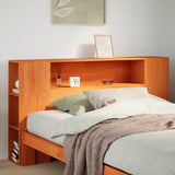Headboard With Storage Solid Wood Pine