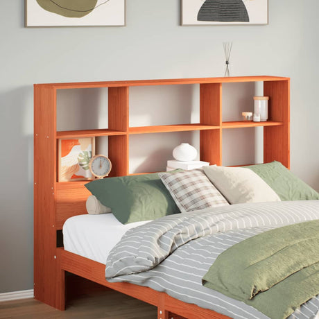 Headboard With Storage Solid Wood Pine