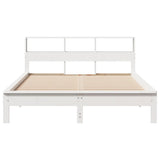 Bookcase Bed Without Mattress Solid Wood Pine