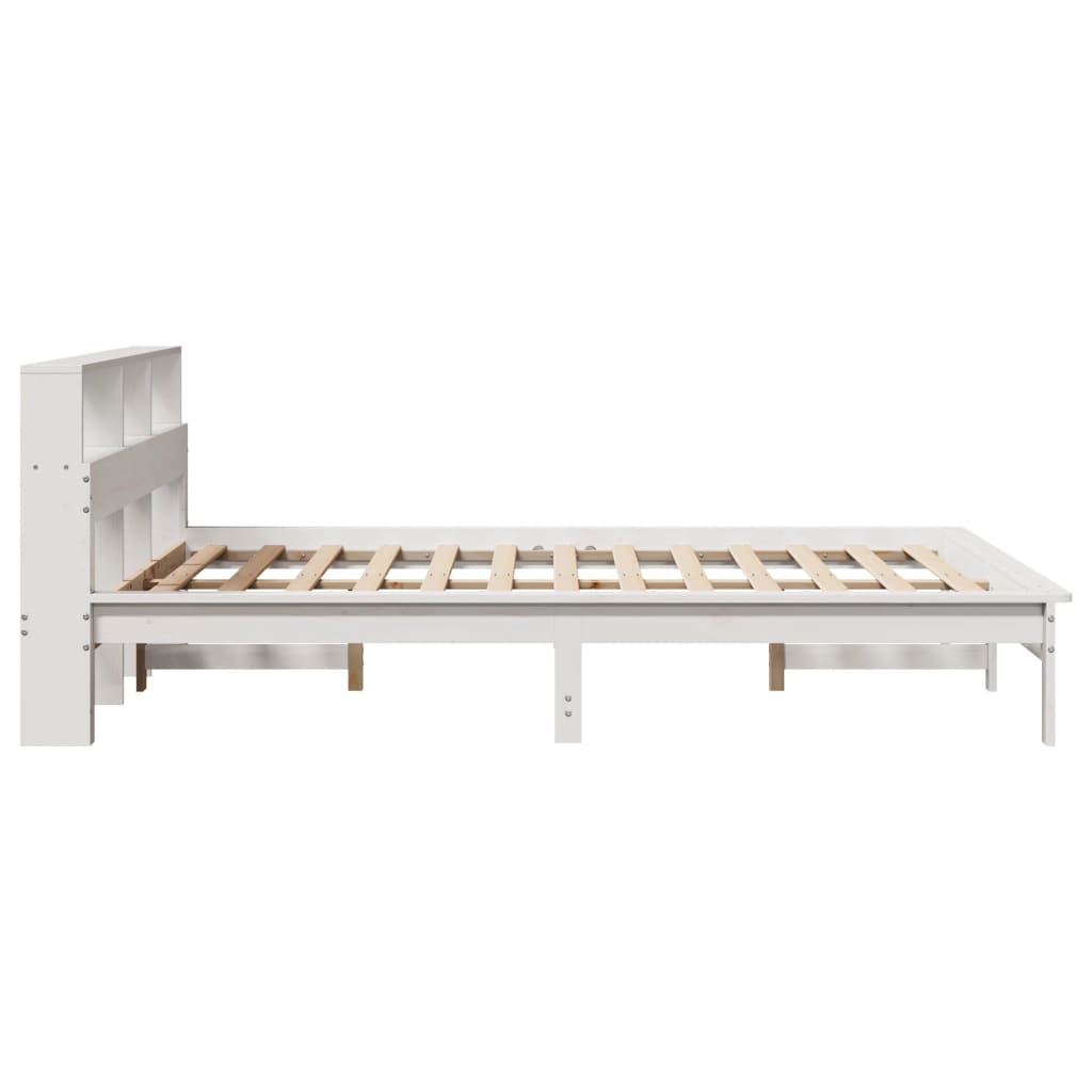 Bookcase Bed Without Mattress Solid Wood Pine
