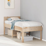 Bed Frame Without Mattress Single Solid Wood Pine