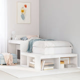 Bedside Cabinet With Desk Solid Wood Pine