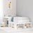 Bedside Cabinet With Desk Solid Wood Pine
