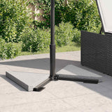Umbrella Weight Plates 2 Pcs Granite Triangular 14 Kg