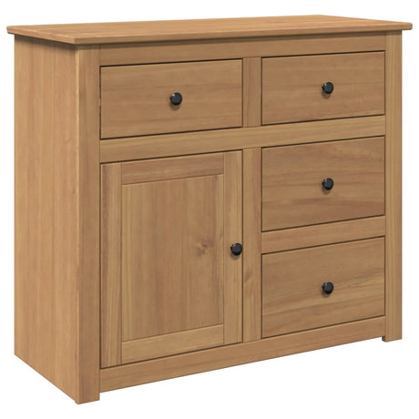 Sideboard With Drawers Panama 93X40X80 Cm Solid Wood Pine