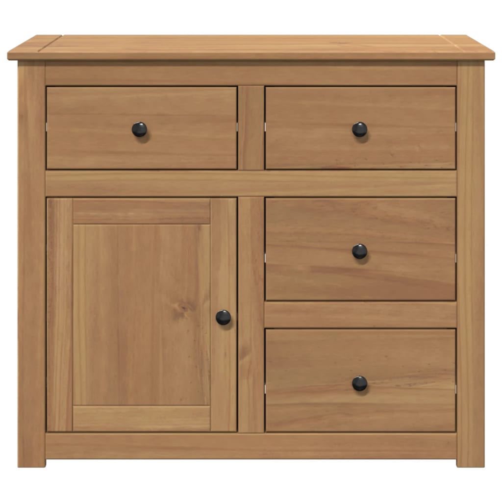 Sideboard With Drawers Panama 93X40X80 Cm Solid Wood Pine