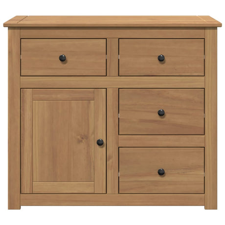 Sideboard With Drawers Panama 93X40X80 Cm Solid Wood Pine