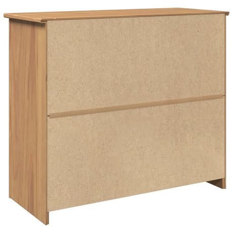 Sideboard With Drawers Panama 93X40X80 Cm Solid Wood Pine