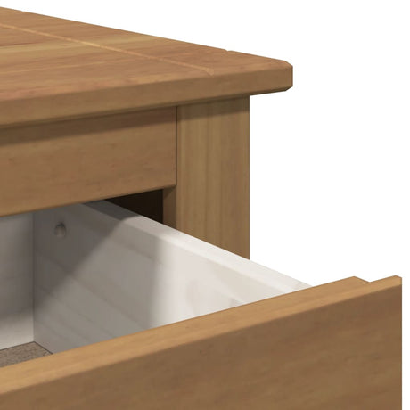 Sideboard With Drawers Panama 93X40X80 Cm Solid Wood Pine