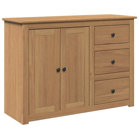 Sideboard With Drawers Panama 112X40X80 Cm Solid Wood Pine