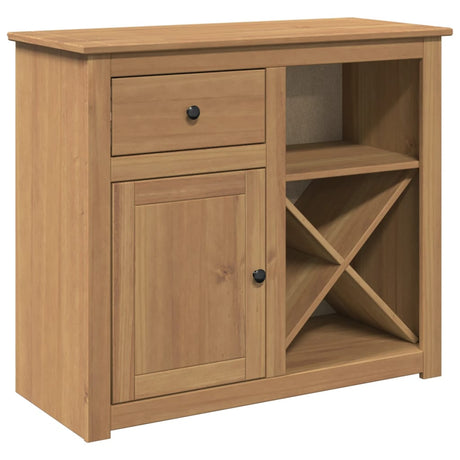 Sideboard With Drawer Panama 93X40X80 Cm Solid Wood Pine
