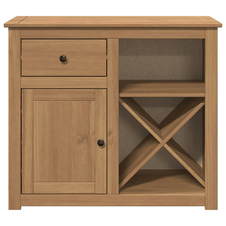 Sideboard With Drawer Panama 93X40X80 Cm Solid Wood Pine