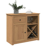 Sideboard With Drawer Panama 93X40X80 Cm Solid Wood Pine