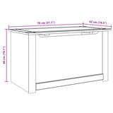 Storage Chest With Lid Panama 79X42X46 Cm Solid Wood Pine
