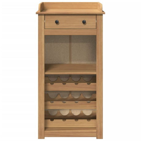 Wine Cabinet Panama 57X40X111.5 Cm Solid Wood Pine