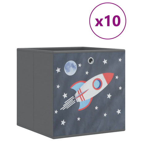 Foldable Storage Boxes 10 Pcs 32X32X32 Cm Non-Woven Fabric