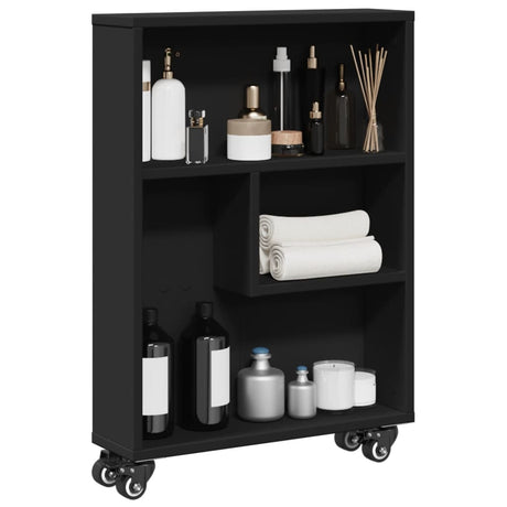 Narrow Storage Trolley 48X13X68 Cm Engineered Wood