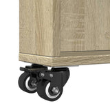 Narrow Storage Trolley 48X13X68 Cm Engineered Wood