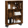 Narrow Storage Trolley 48X13X68 Cm Engineered Wood
