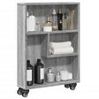 Narrow Storage Trolley 48X13X68 Cm Engineered Wood