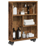 Narrow Storage Trolley 48X13X68 Cm Engineered Wood