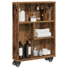 Narrow Storage Trolley 48X13X68 Cm Engineered Wood
