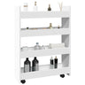 Narrow Storage Trolley 4 Tier Engineered Wood