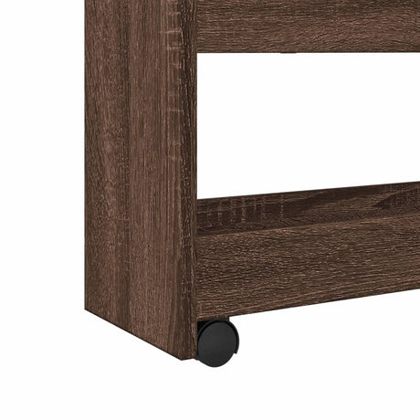 Narrow Storage Trolley 4 Tier Engineered Wood